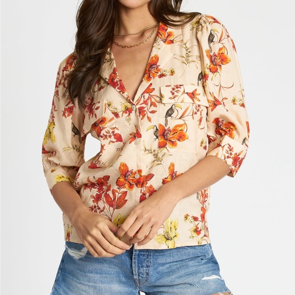 DRA Jayden Top, Size M, Sunset Birds - Picture 2 of 9